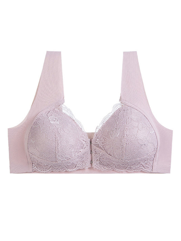 Lace Steel-Ring Tube Top Intimates Set
