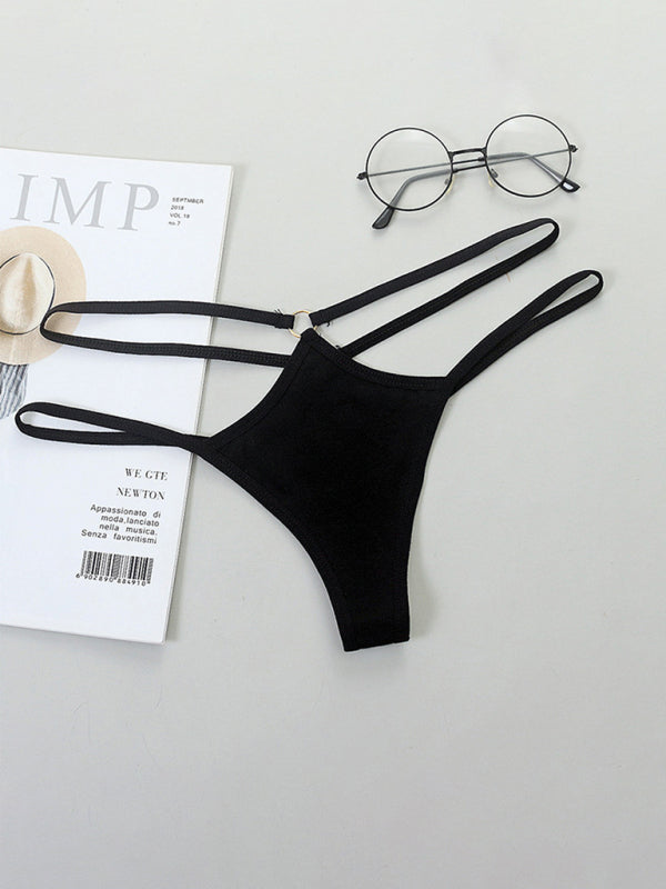 Low-Waist Sheer Bikini Panty Set
