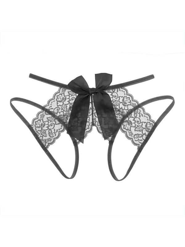 Open-Crotch Lace Panty (Seamless Style)