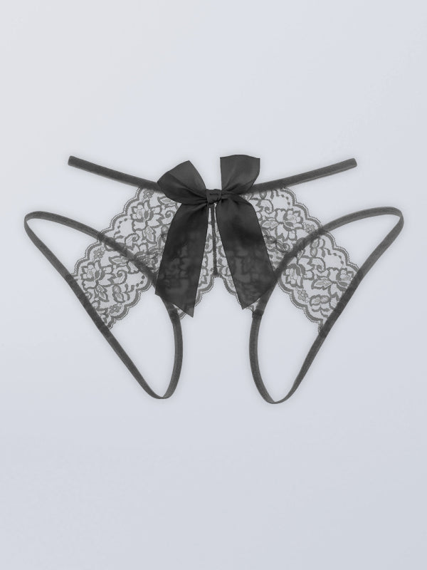 Open-Crotch Lace Panty (Seamless Style)