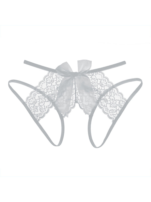 Open-Crotch Lace Panty (Seamless Style)