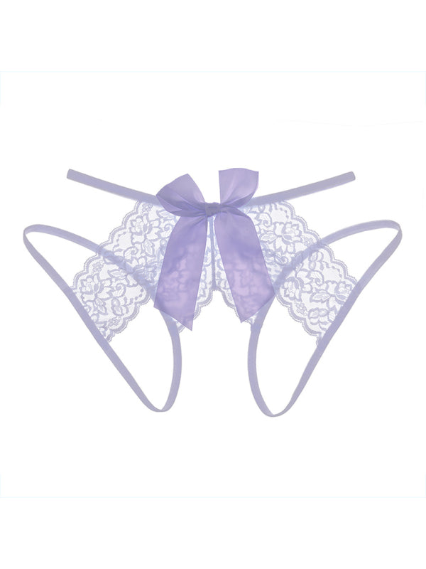 Open-Crotch Lace Panty (Seamless Style)