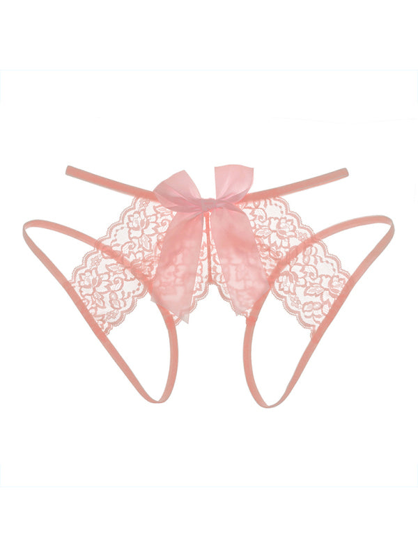 Open-Crotch Lace Panty (Seamless Style)