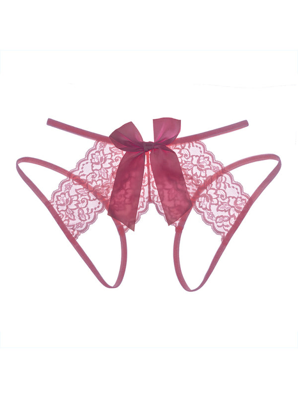 Open-Crotch Lace Panty (Seamless Style)