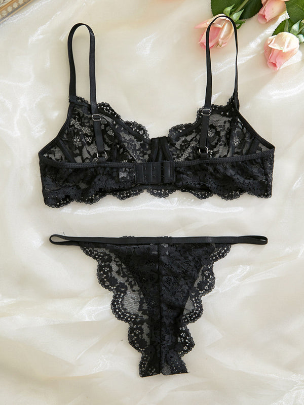 Sheer Mesh Sling Nightwear Set