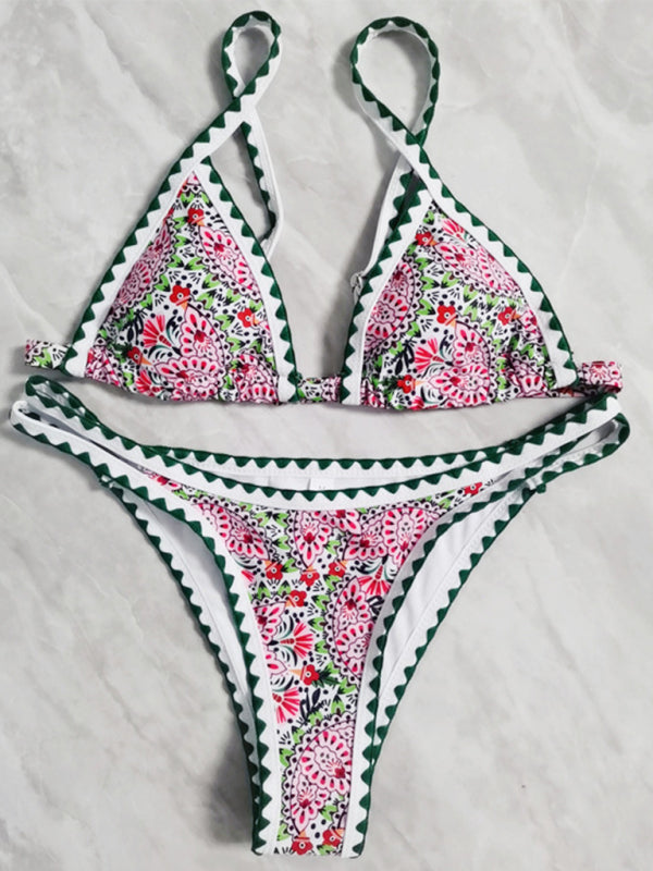 Bohemian Crochet Triangle Bikini Sets