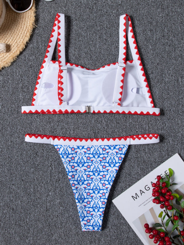 Bohemian Crochet Triangle Bikini Sets